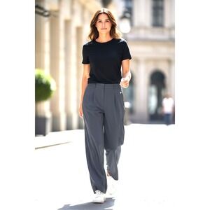 FIGS Pro Wide Pants Leg Collection High Waist Professional Black Size M